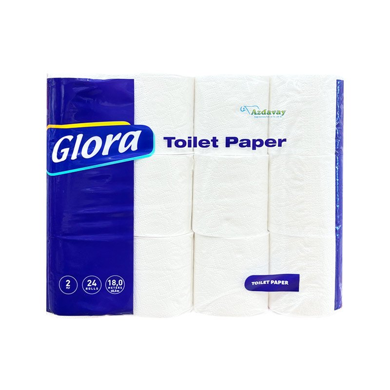 Glora Ev Tipi Tuvalet Kağıdı 48'li ( 16 Rulo x 3 Paket )