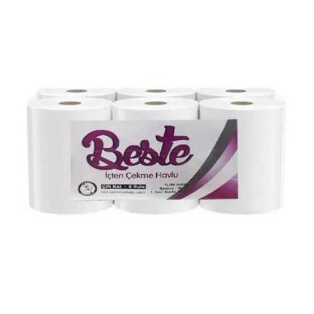 Beste İçten Çekme Havlu 3 Kg. ( 6 Rulo )