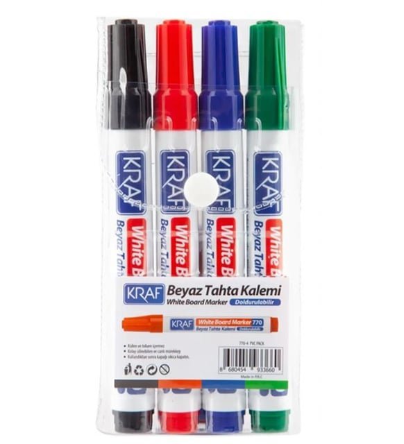 Beyaz Tahta Kalem Seti 4'lü (CMYK)