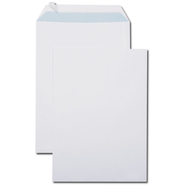 Buklet Zarf 16.2 x 22.9 cm 100 Adet - Beyaz