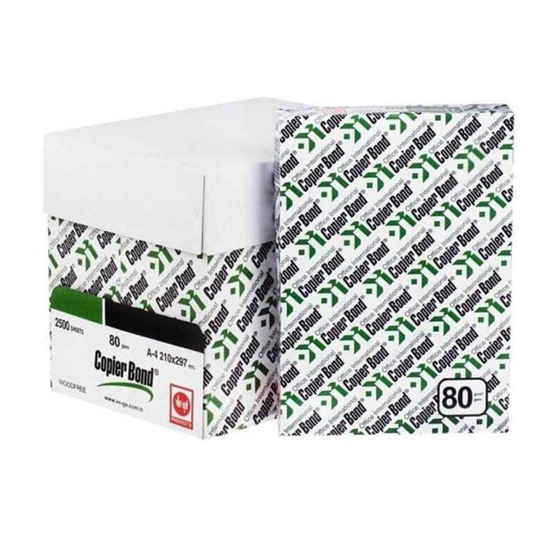 Copier Bond A4 Fotokopi Kağıdı 80 g/m² 500 Yaprak x 25 Paket (5 Koli)
