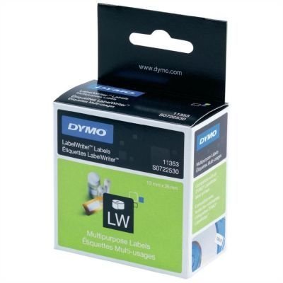 Dymo 11353 LW Etiket 24 x 12 mm 1.000 Adet - Beyaz