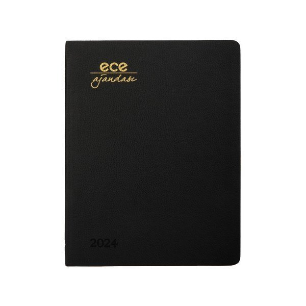 Ece Ajanda 18.5x23.5 Alaçatı Haftalık Çizgili Siyah