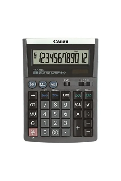 Canon TX-1210E Masaüstü 12 Hane Hesap Makinesi
