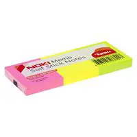 Noki Memo 12005N Yapışkanlı Not Kağıdı 40 x 50 mm 100 Yaprak x 3 Renk