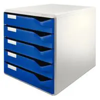 Leitz L-5280 Evrak Rafı 5 Çekmeceli - Mavi