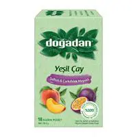 Doğadan Yeşil Çay Şeftalı ve Çarkıfelek Meyveli 1.1 g x 18 Adet