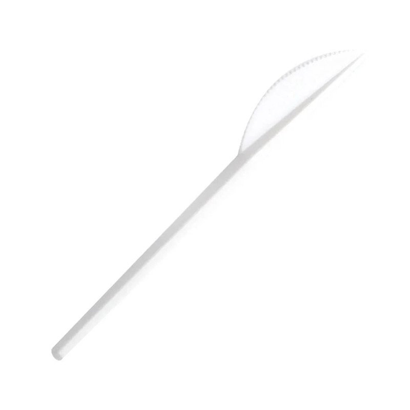 Asorty Eco Plastik Bıçak 100 Adet - Beyaz