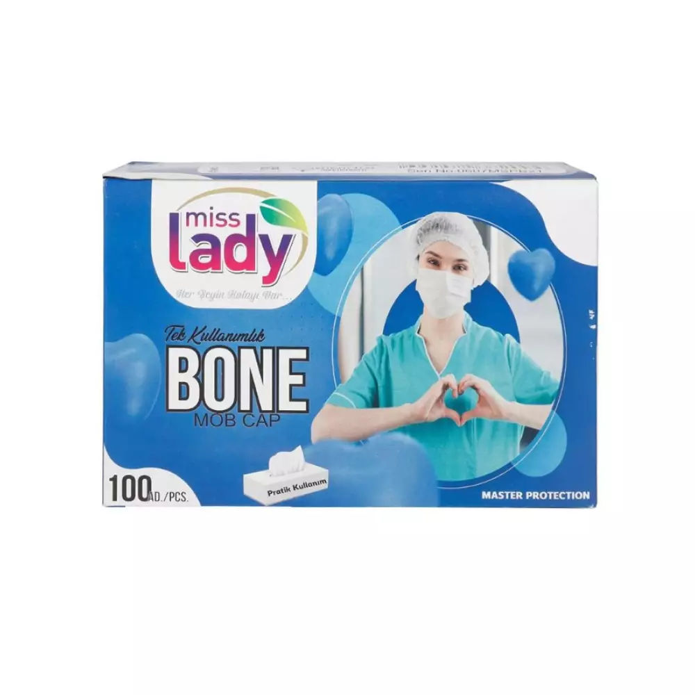 Miss Lady Tek Kullanımlık Bone 100 Adet