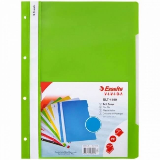 Leitz 4189 Telli Dosya Plastik 50 Adet - Yeşil