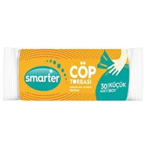 Smarter Çöp Poşeti Küçük Boy 40 x 50 cm 30 Adet - Beyaz