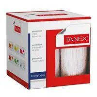 Tanex Fiyat Etiketi 21 x 12 mm 800 Adet x 24 Rulo - Beyaz