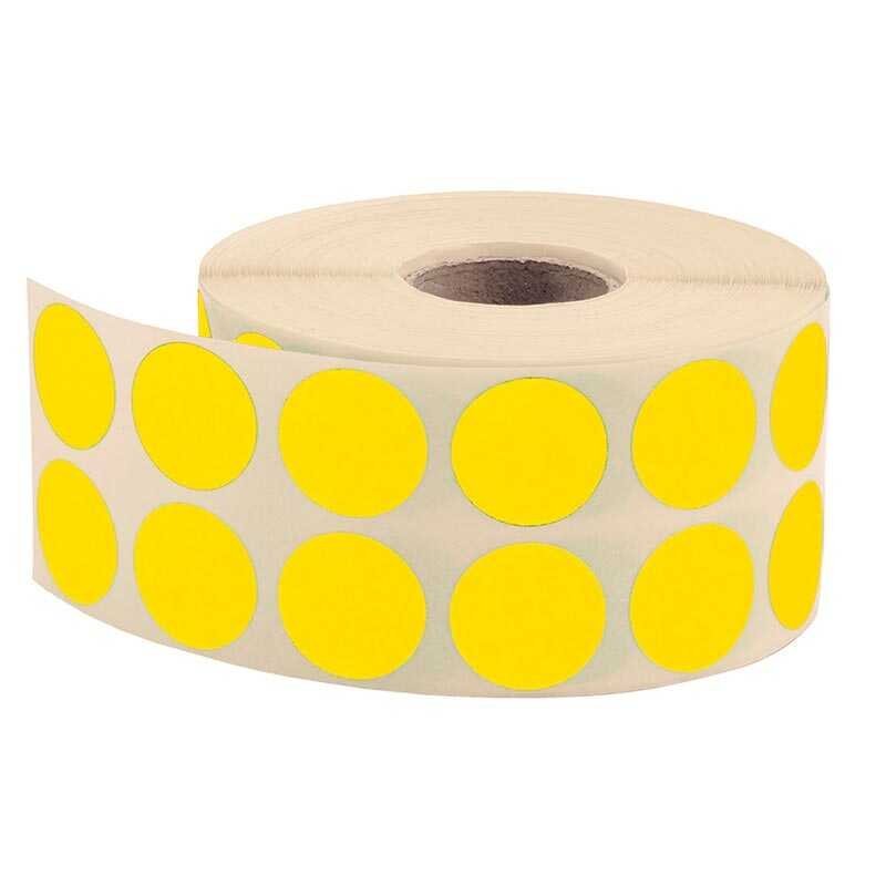 Tanex Nokta Etiket 20 mm 2.500 Adet - Sarı