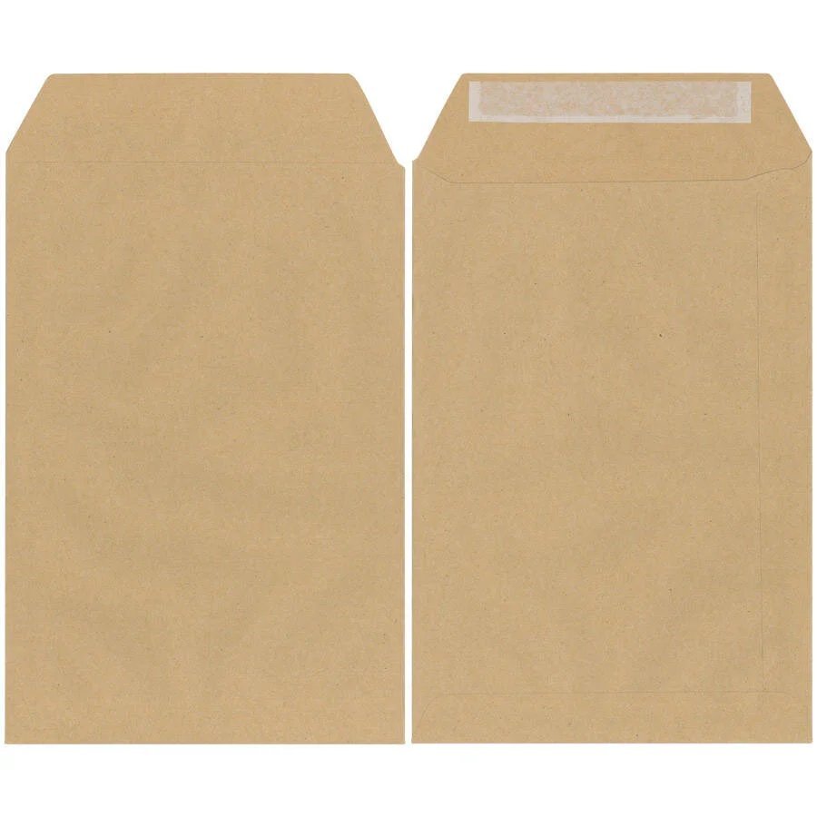Torba Zarf 13 x 17 cm 110 gr 100 Adet - Kraft