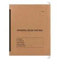 Tunakart P3001 Personel Özlük Dosyası Askılı Telli 31.2 x 24 cm - 8 Yaprak