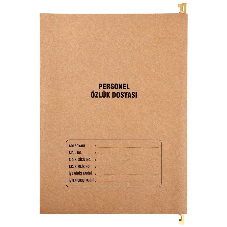 X-Plus Personel Özlük Dosyası Askılı Telli 24 x 32 cm - 8 Yaprak x 12 Adet